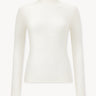 Lace alpaca wool turtleneck Ecru PINXIT S