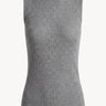 Top in wool and silk Light gray melange PINXIT S