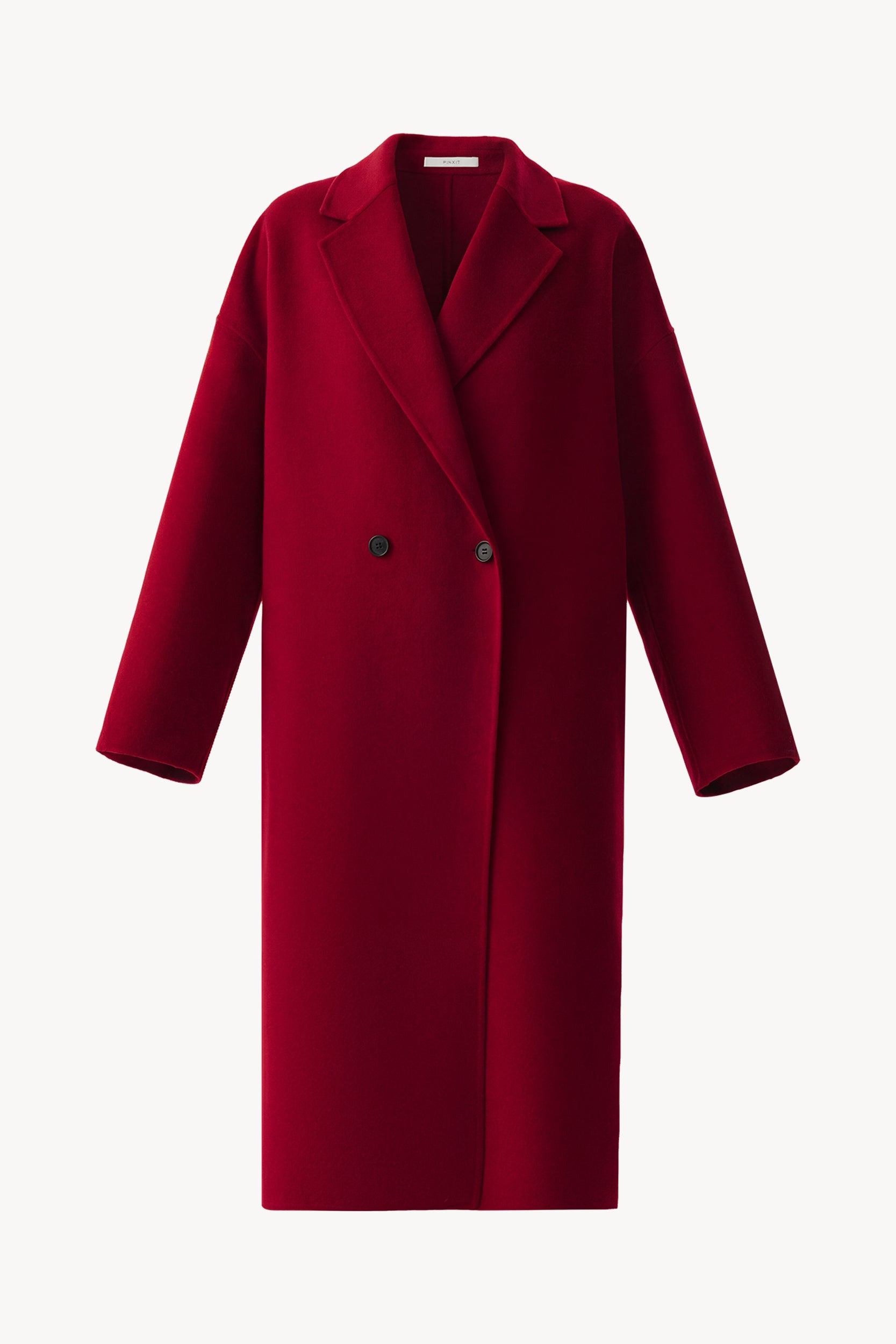 Coat in lambswool Red PINXIT S