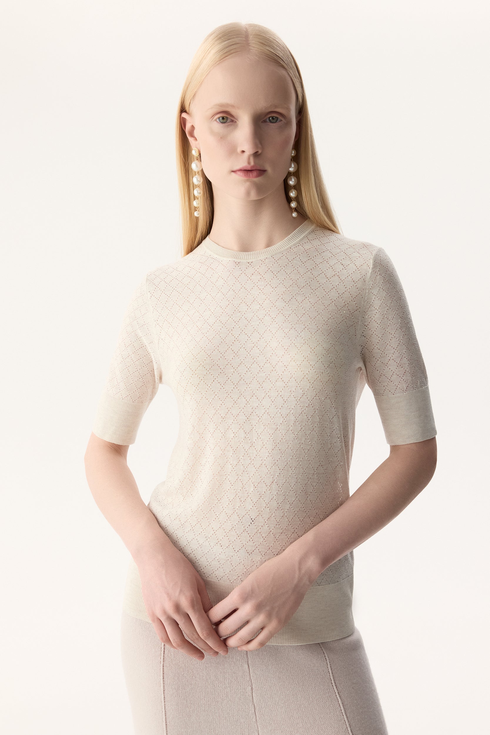 Jumper in lyocell and wool PINXIT