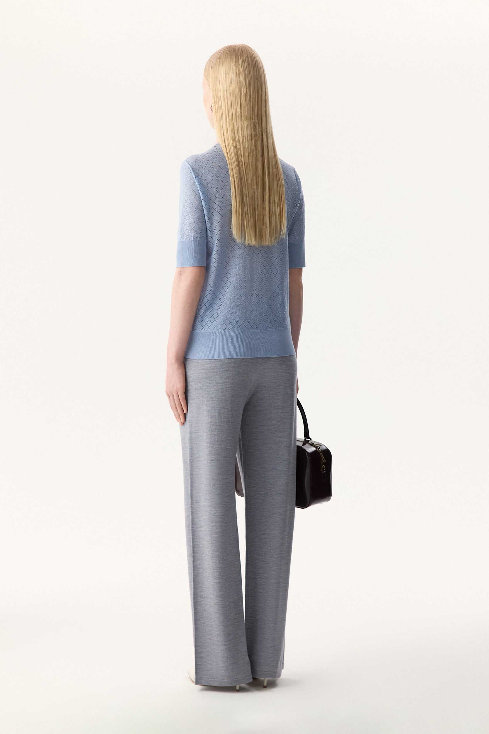 Trousers in wool and silk PINXIT