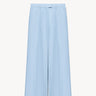 Stitched crease linen trousers Light blue PINXIT EU 36