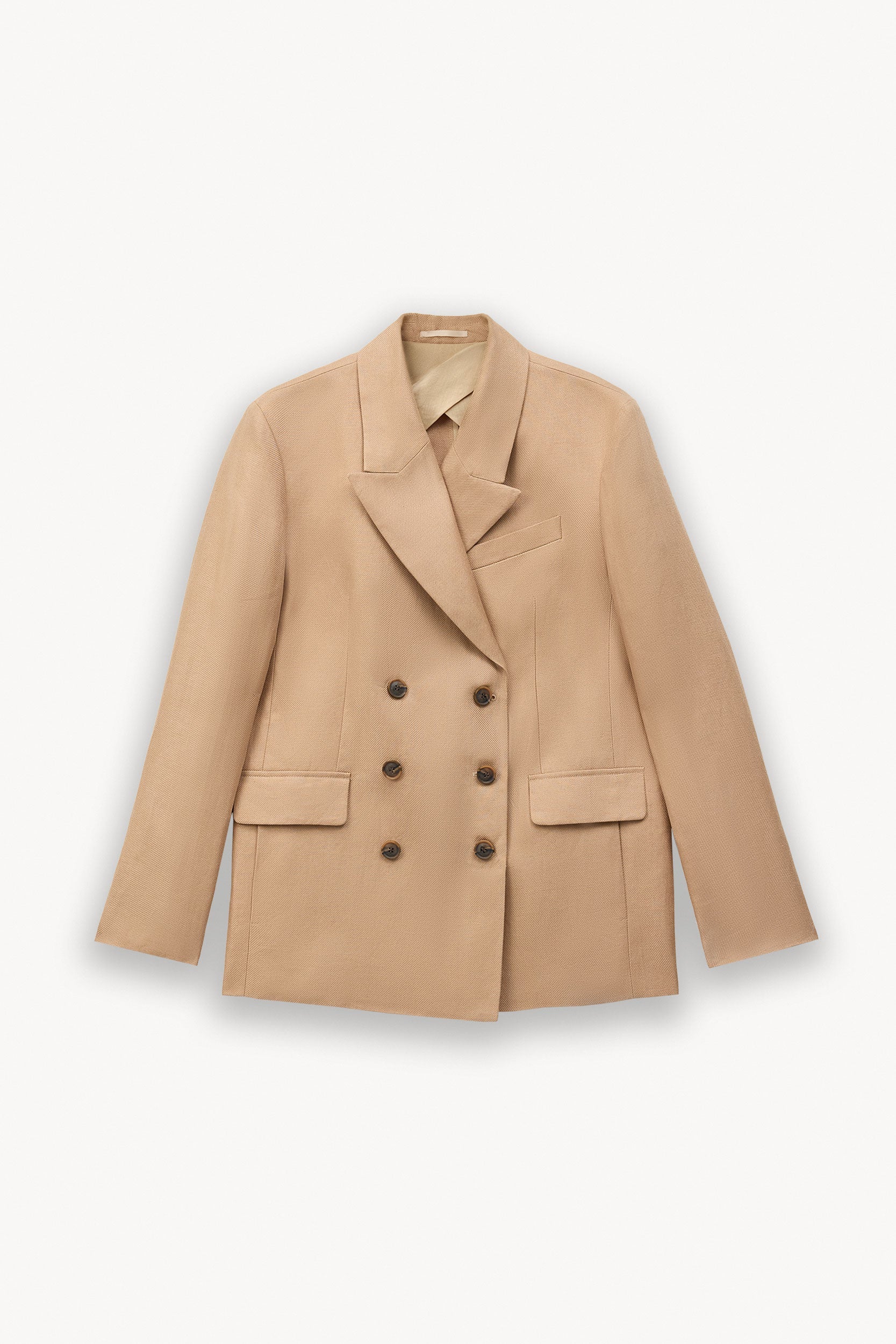 Linen double-breasted blazer Sand PINXIT EU 36