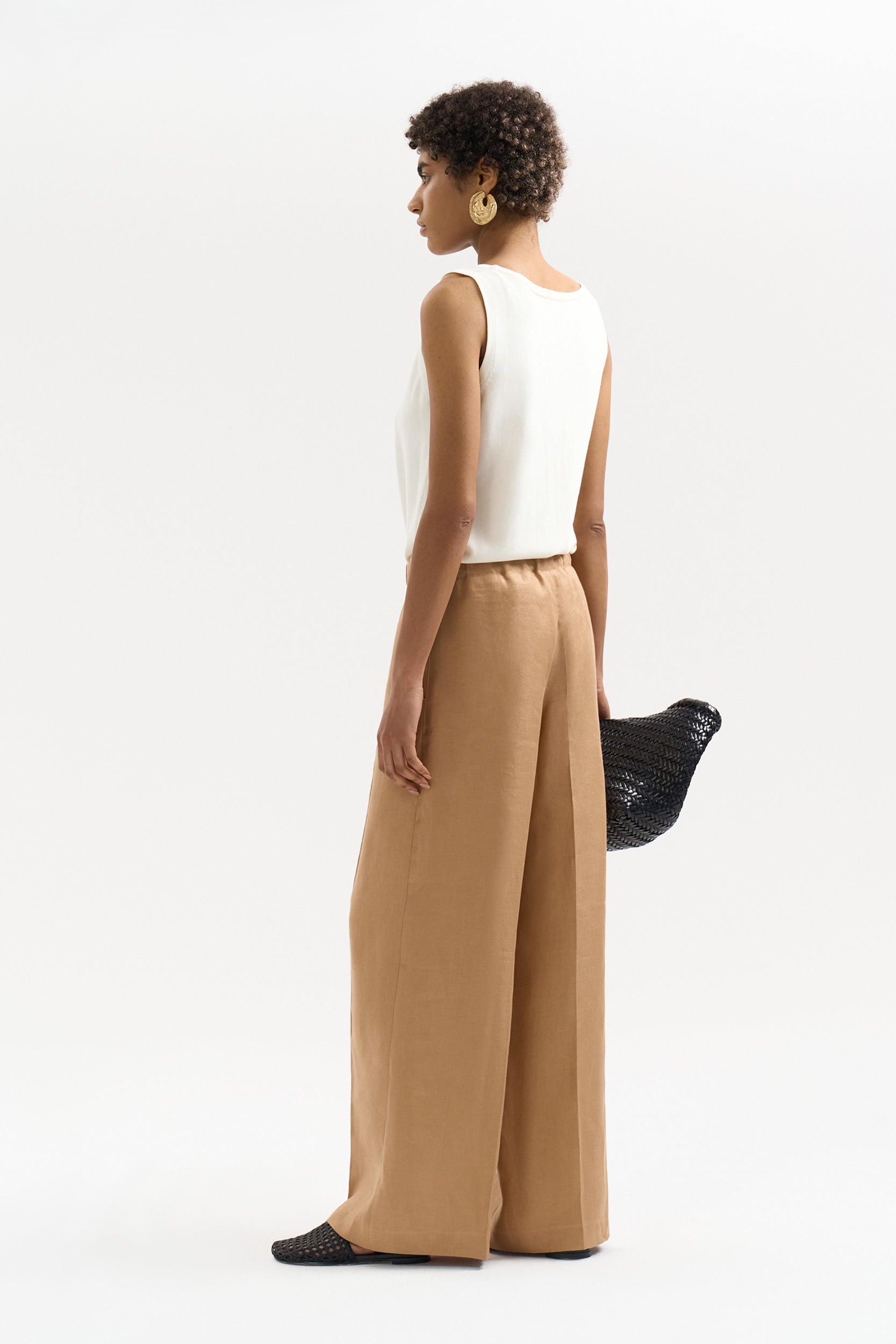 Drawstring linen trousers PINXIT