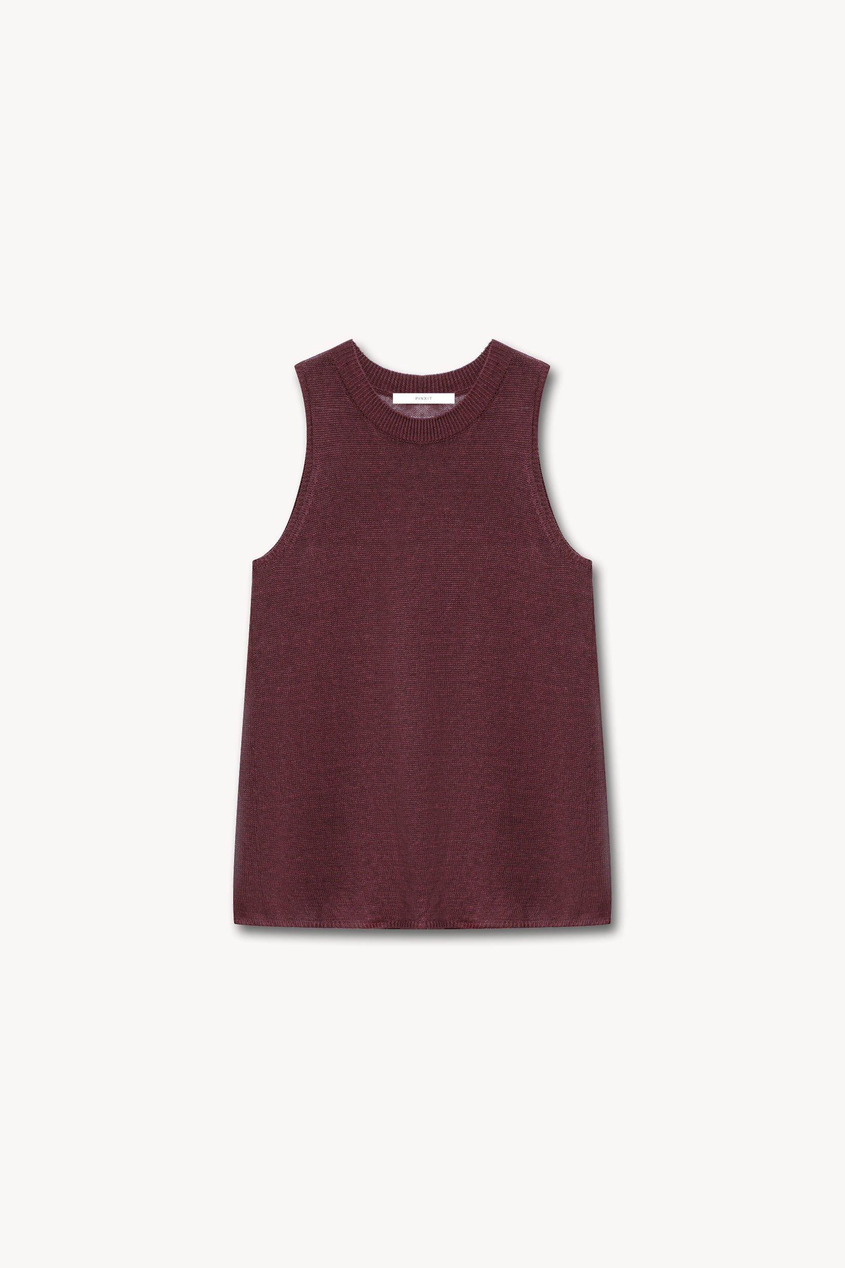 Knitted linen top Marsala PINXIT XS