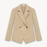 Herringbone linen blazer Beige PINXIT EU 36