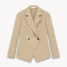 Herringbone linen blazer Beige PINXIT EU 36
