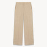 Herringbone linen trousers Beige PINXIT EU 36