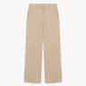 Herringbone linen trousers Beige PINXIT EU 36