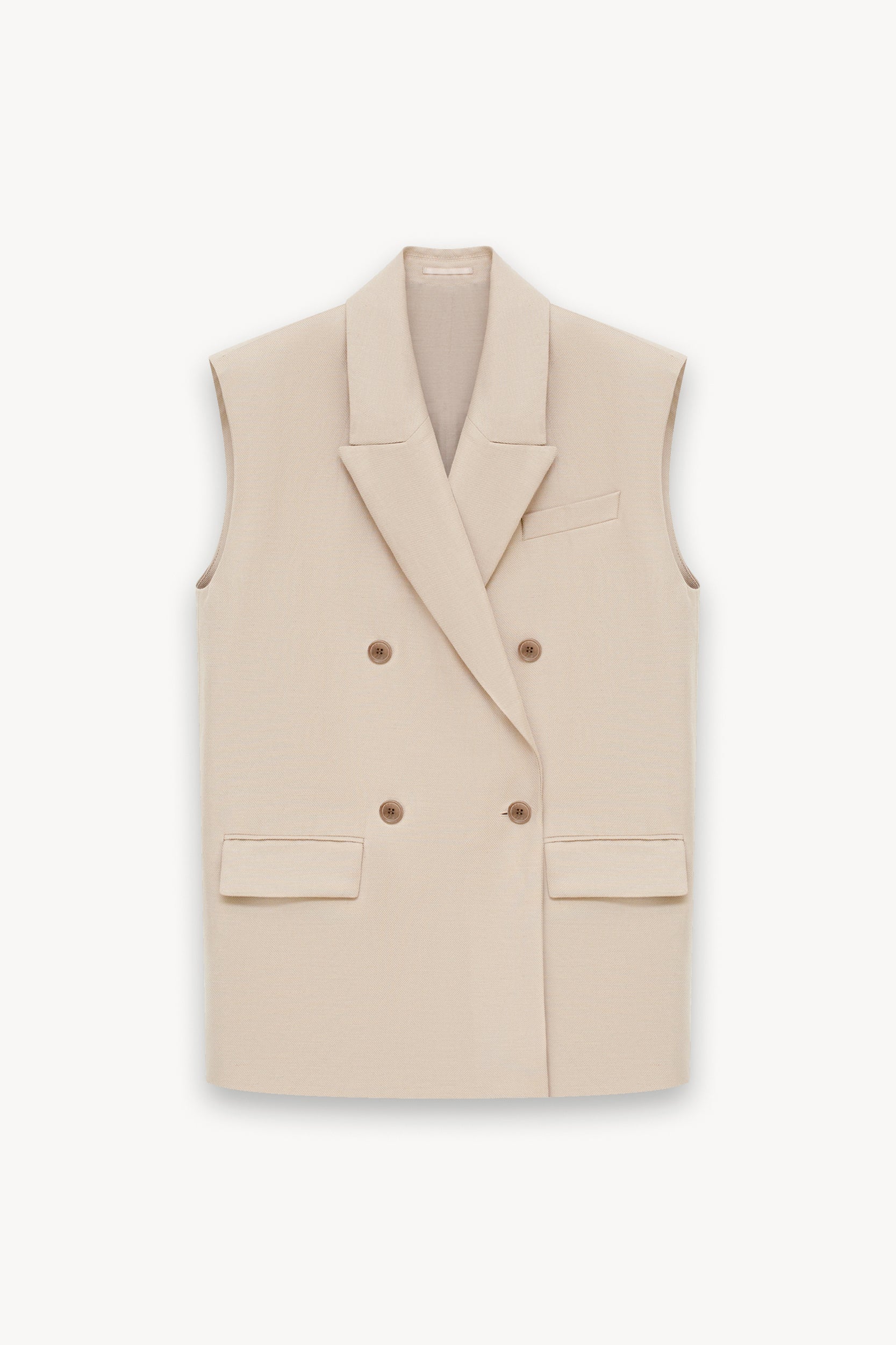 Oversized linen gilet PINXIT