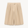 Linen bermuda shorts Beige PINXIT EU 34