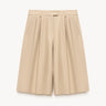Linen bermuda shorts Beige PINXIT EU 34