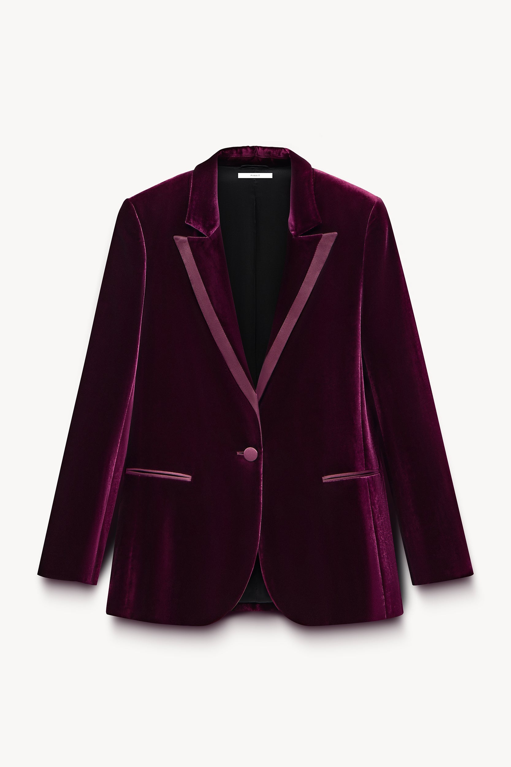 Velvet blazer Bordeaux red PINXIT EU 34