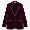 Velvet blazer Bordeaux red PINXIT EU 34