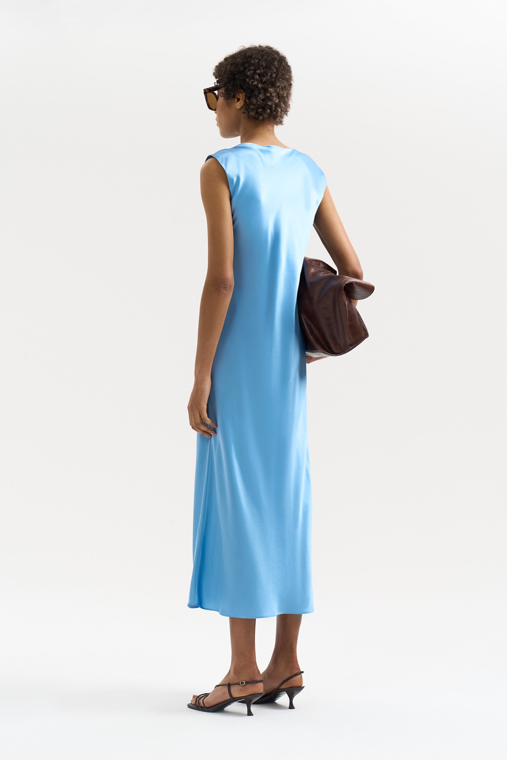 Silk midi dress PINXIT