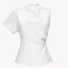 Draped silk top Ecru PINXIT EU 36